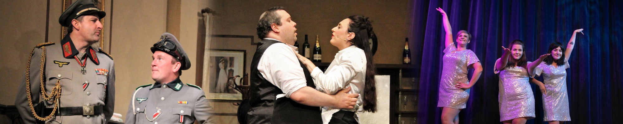 Montage of plays at Grove Park Theatre in Wrexham
